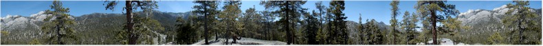 Panoramic View from the "End of the Road" at the Mount Charleston Skiing Resort, Nevada - May 30th 2002