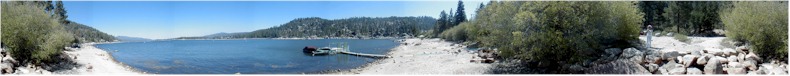 Panoramic View of the Big Bear Lake from the Western End - 1st June 2002