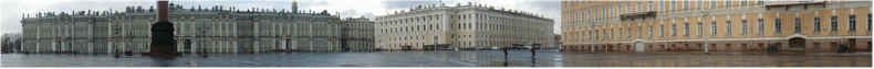Panorama of Palace Square - St Petersburg - 15th April 2001