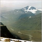 Click to enlarge photo of the challenging 2 week hike from Abisko to Nikkaluokta - Via Kebnekaise-2117Metres-Sweden's Highest Peak