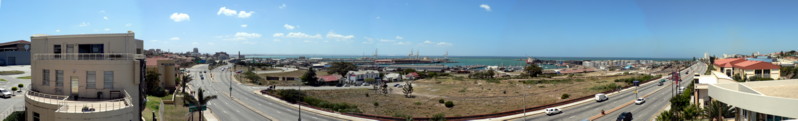 Panorama of the Port Elizabeth from the Balcony of the Paxton Hotel