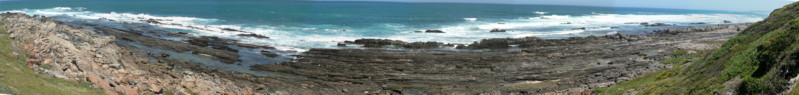 Indian Ocean Coastline south of Port Elizabeth near to the Cape Recife Nature Reserve -  Eastern Cape - South Africa