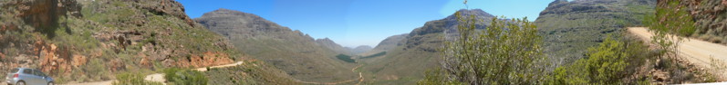 Click here for a panorama of the dirt road Nieuwoudt Pass in the Cederberg Mountains between Clanwilliam & Citrusdal - en-route to Algeria!