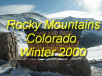 Come to the Rocky Mountains during the wintertime and drive over the famous Loveland Pass across the Continental Divide down to Leadville, Colorado!