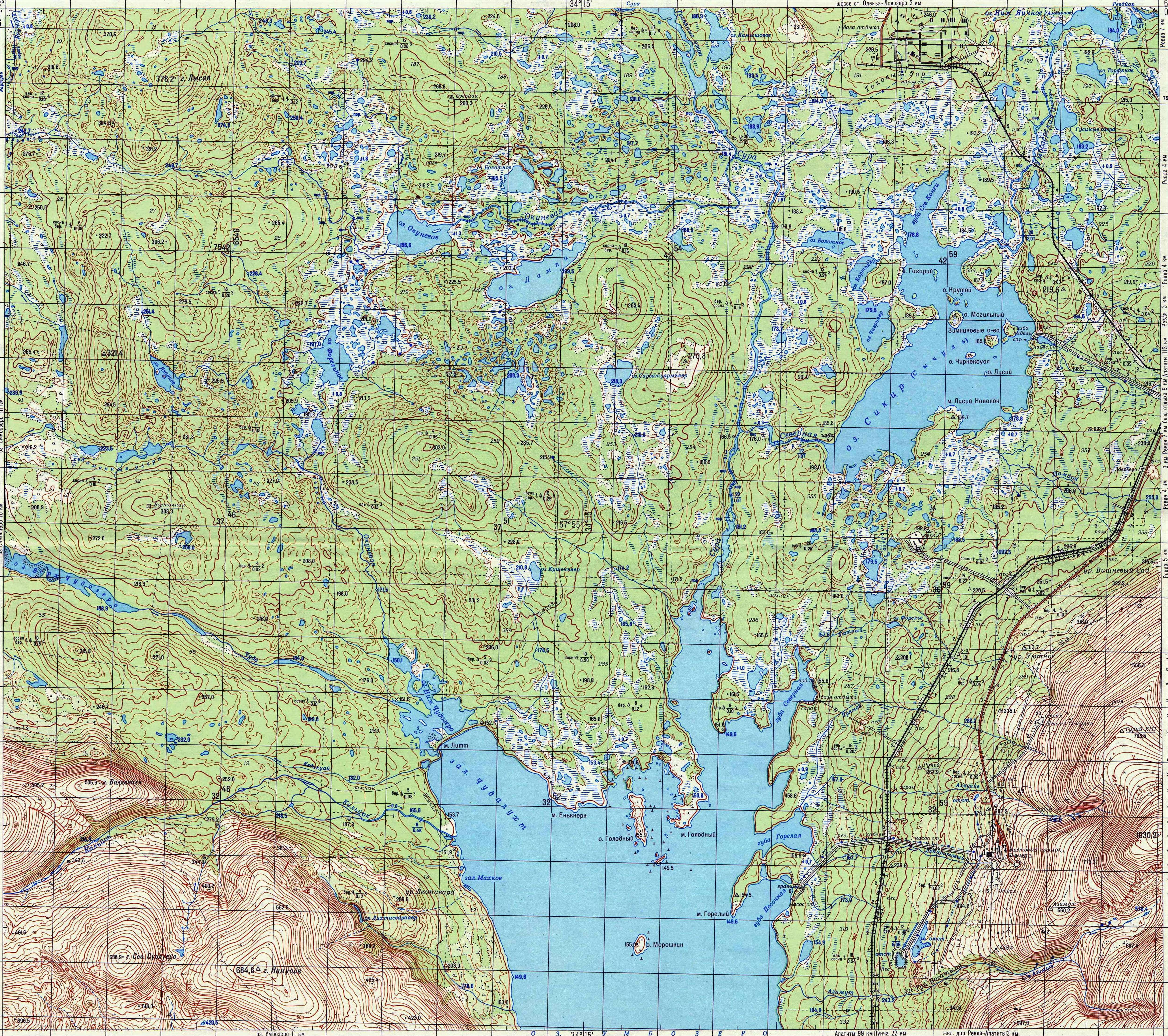 Map 8 -  ��. �������� - Lovozero Station